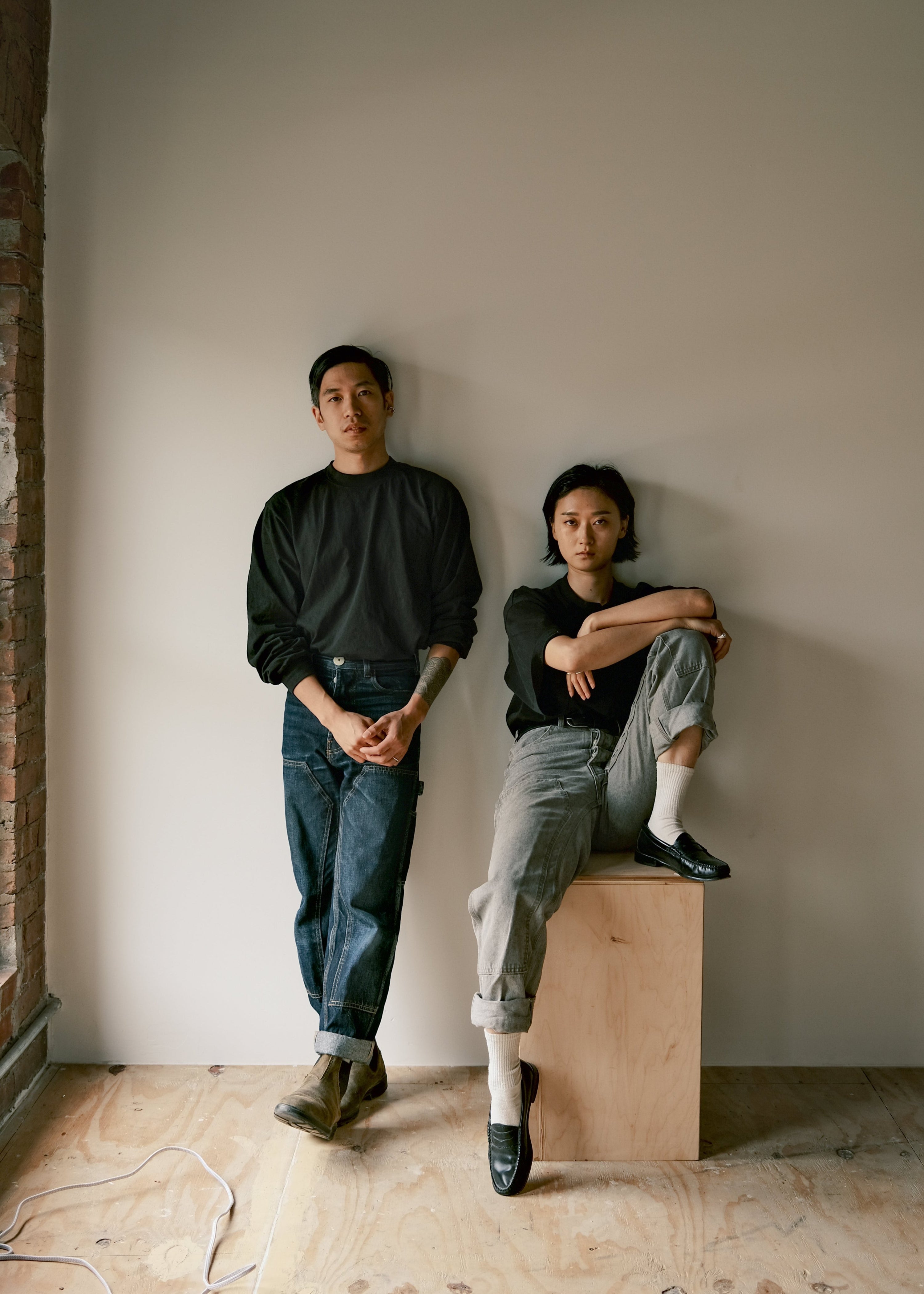 An image of Aaron and Irisa Kawabi in their Brooklyn studio